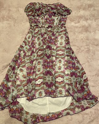 maxi white long sleeve dress White V Neck Smocked Cut Out Long Sleeve Maxi Dress Medium