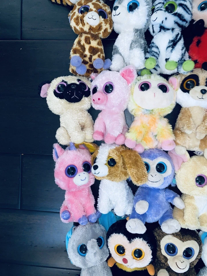 Lot Of 30 TY BEANIE BOOS SOLID EYES Purple Tush Tag No Heart Tag Bundle #BSE2 - Image 4 of 4