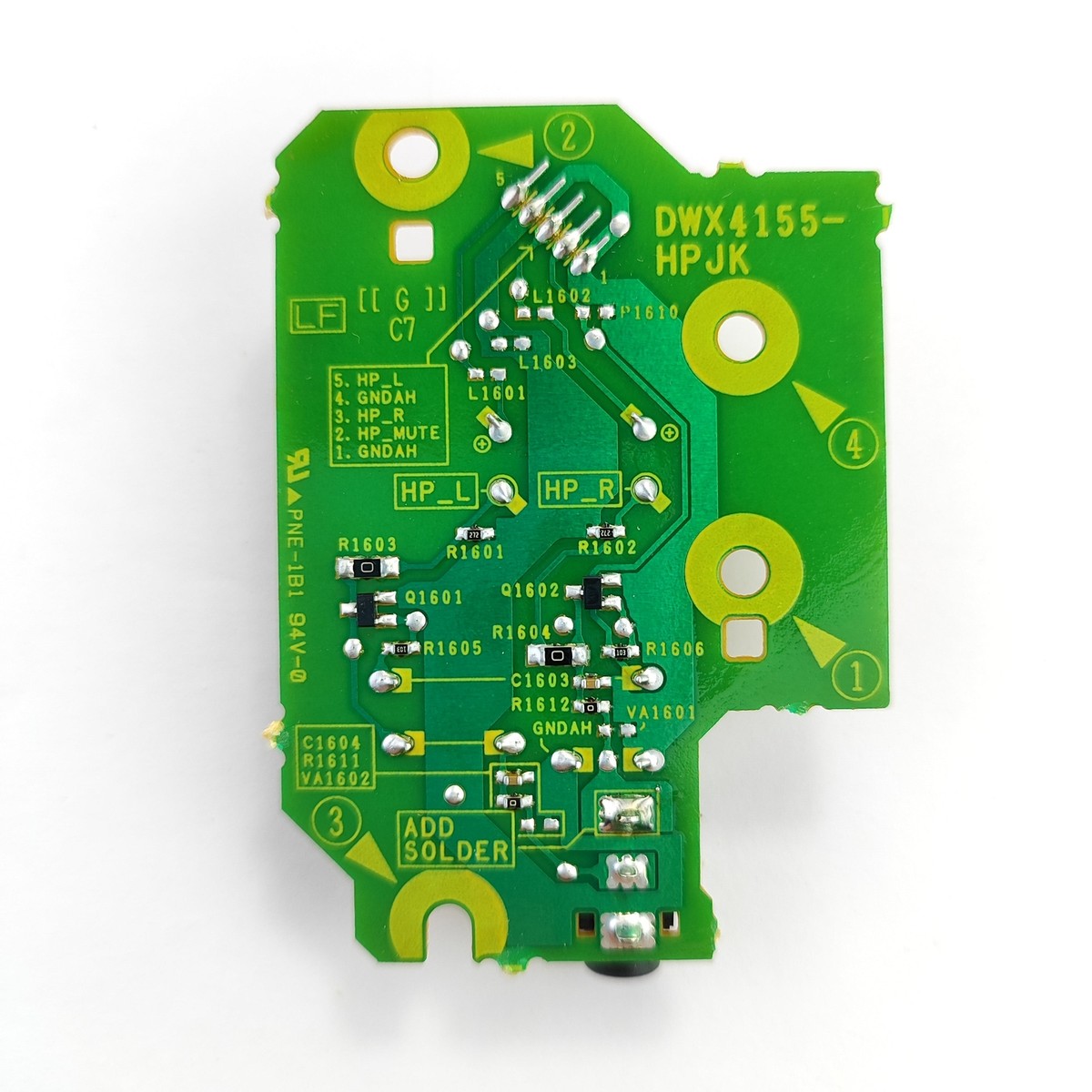 DWX4155 Headphone jack circuit board pcb HPJK for Pioneer DWX4155 Headphone jack circuit board pcb HPJK for Pioneer