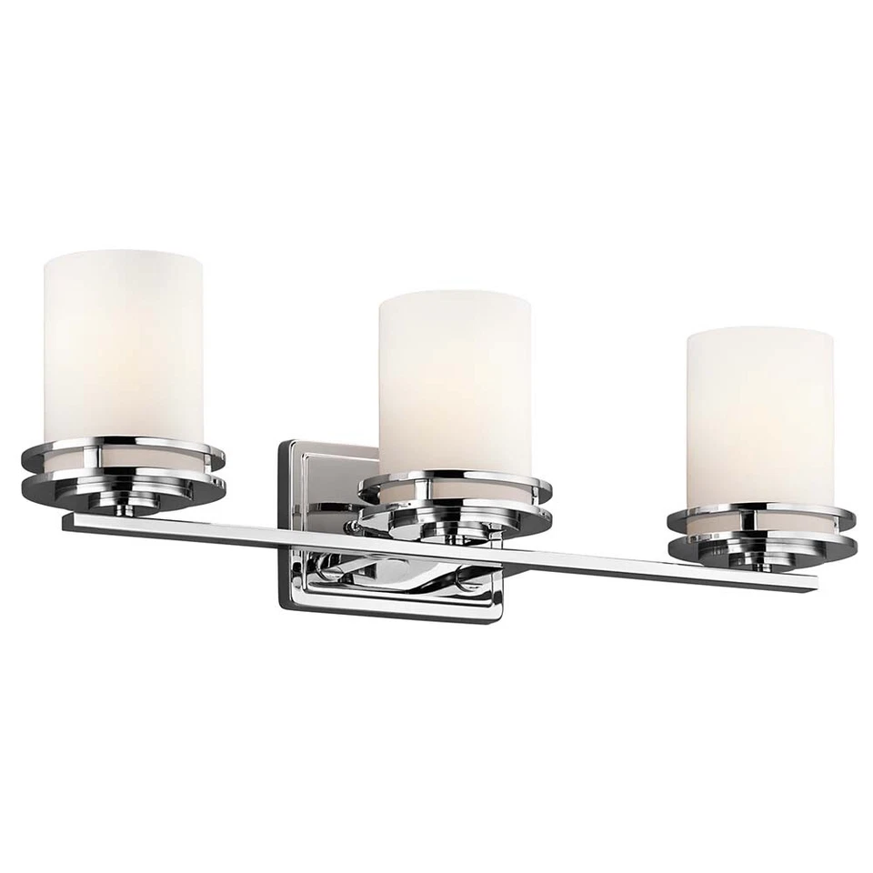 Elstead Lighting Lampe Murale Salle de Bains LED 3 Lampes Opal Chrom IP44 - Photo 1/1