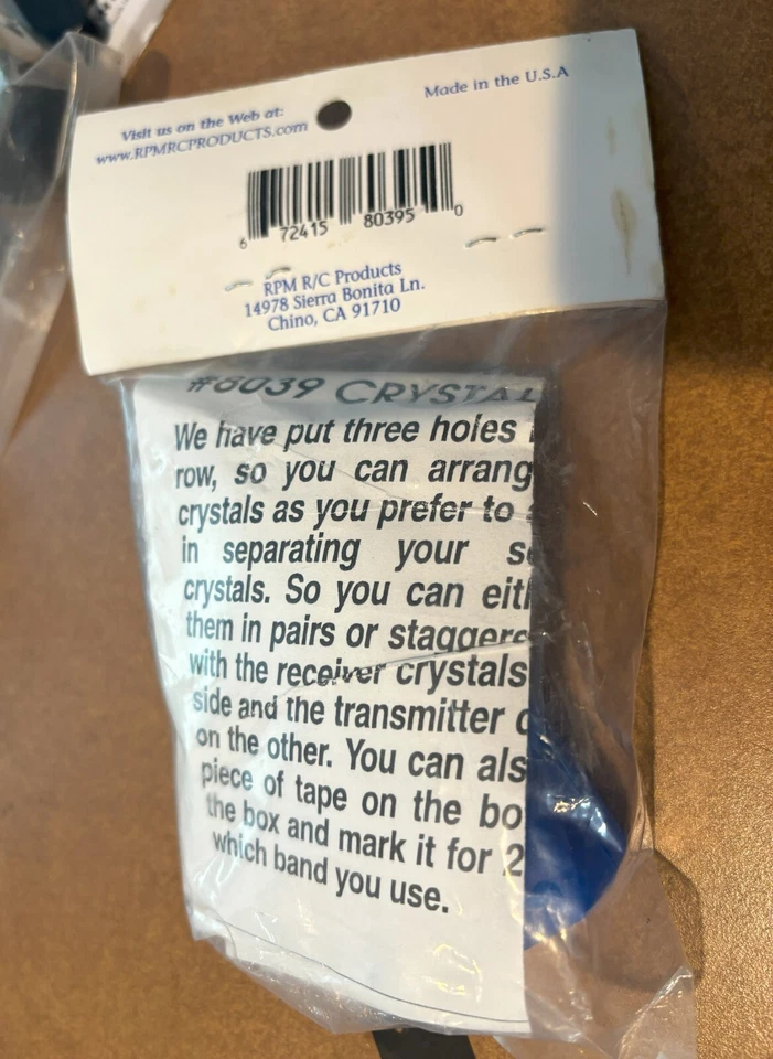 RPM 80395 Crystal Case - Blue (Holds 4 Pairs of Crystals) RC Part - Image 4 of 4