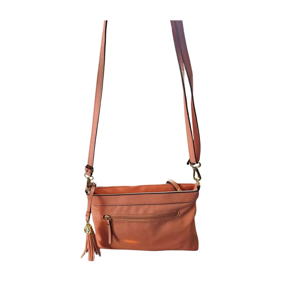 Jessica Simpson BOLSO DE MANO (Brossbody) MULTICOLOR RAYAS Vegano Cuero Guijarro Foto 2 de 4