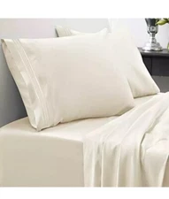 Sweet Home Collection King 4-Pc Sheet Set Bedding - Ivory