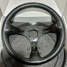 Hiwowsport 350mm Racing Carbon Fiber 3 Dish Steering Wheel Combat Gloss Surface Hiwowsport 350mm Racing Carbon Fiber 3 Dish Steering Wheel Combat Gloss Surface