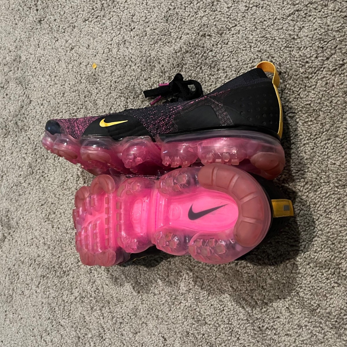 Nike Air VaporMax Flyknit 2 Pink Blast Mens Size 10 Sneakers Training- NO LACES nike-air-vapor-max-2023-  main image 2