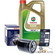 BOSCH ÖLFILTER + 5 L CASTROL EDGE 0W-40 FÜR HONDA CIVIC 8 FN FK 1.4-Type R