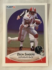 1990 Fleer - Deion Sanders #382~mint Condition~free Shipping