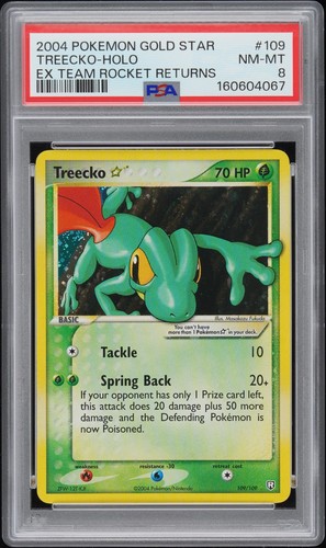 Treecko ★ graded PSA 8 for sale on eBay
