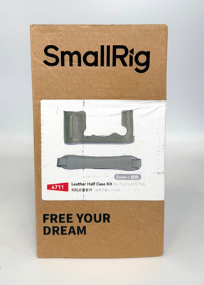 SMALLRIG X-T50 Half Leather Case Kit w/ Shoulder Strap 4711- Green *NEW See Box*