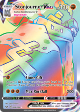 Stonjourner VMAX 205/202 Rainbow Rare Sword & Shield Pokemon Holo NM/M on eBay