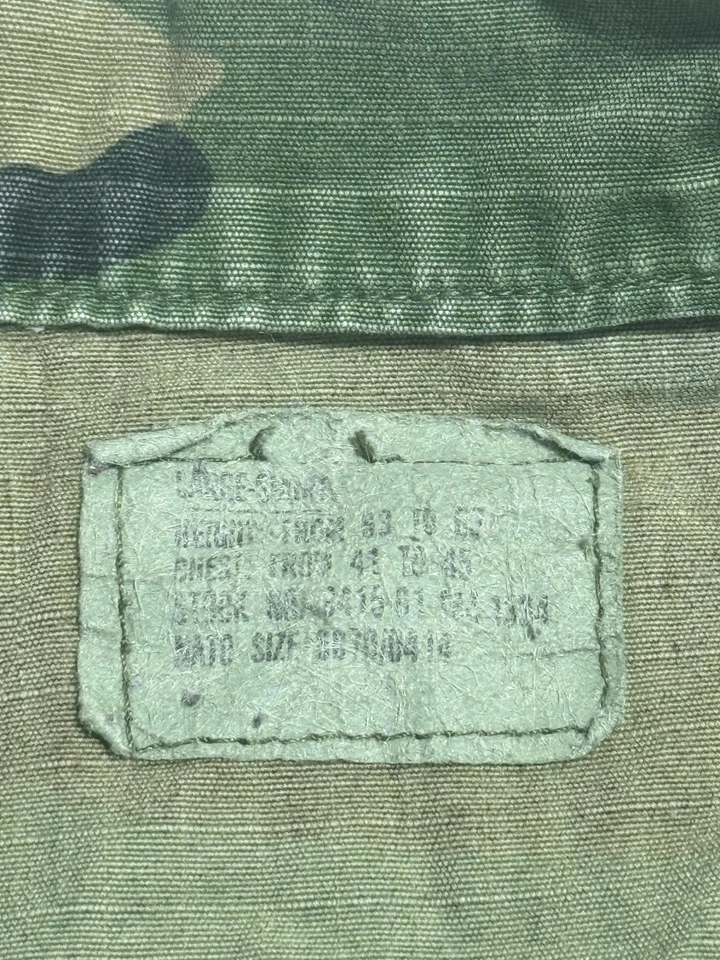 U.S. Air Force Jacket Mens Small Woodland Camo BDU Ripstop Military Field USGI - Image 3 of 4