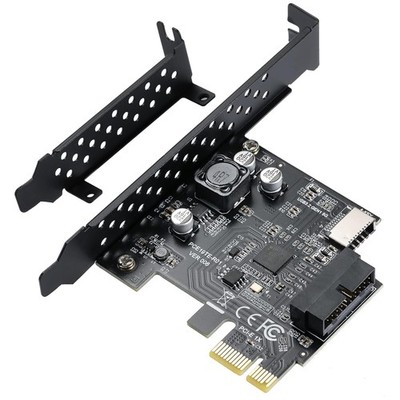 PCI-E to USB 3.2 5Gbps Type-C + USB 3.0 19Pin Expansion Card