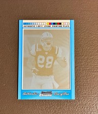 2007 Bowman Chrome Jerricho Cotchery 1/1 #BC206 Printing Plate Cyan Jets