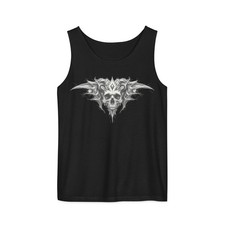 Skull Graphic Tank Top Unisex | Gothic Streetwear Cotton Sleeveless Shirt