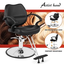Heavy Duty Salon Chair Barber Chair 360 Rotation Adjustable Height Artisthand