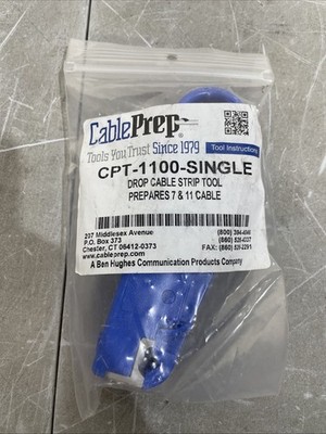 Cable Prep CPT-1100-SINGLE Coax Cable Stripping Tool for RG-7 & RG-11