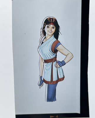 RARE SNK Yuri Sakazaki Art of Fighting analog film for Magazine typesetting