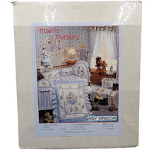 Vintage Daisy Kingdom Nursery Collection Noah's Nursery Dust Ruffle NOS