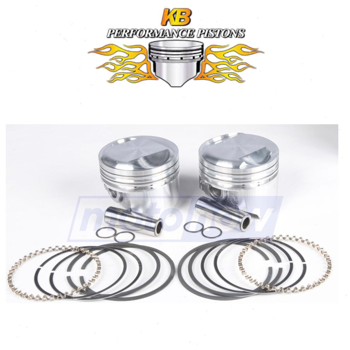 KB Cast Piston Set for 1984-1999 Harley Davidson FXST Softail Standard - va