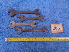 4 x 1944 Whitworth BSF / BSW /S.A.E. WW2 Military Vehicle Spanner, War Dept /I