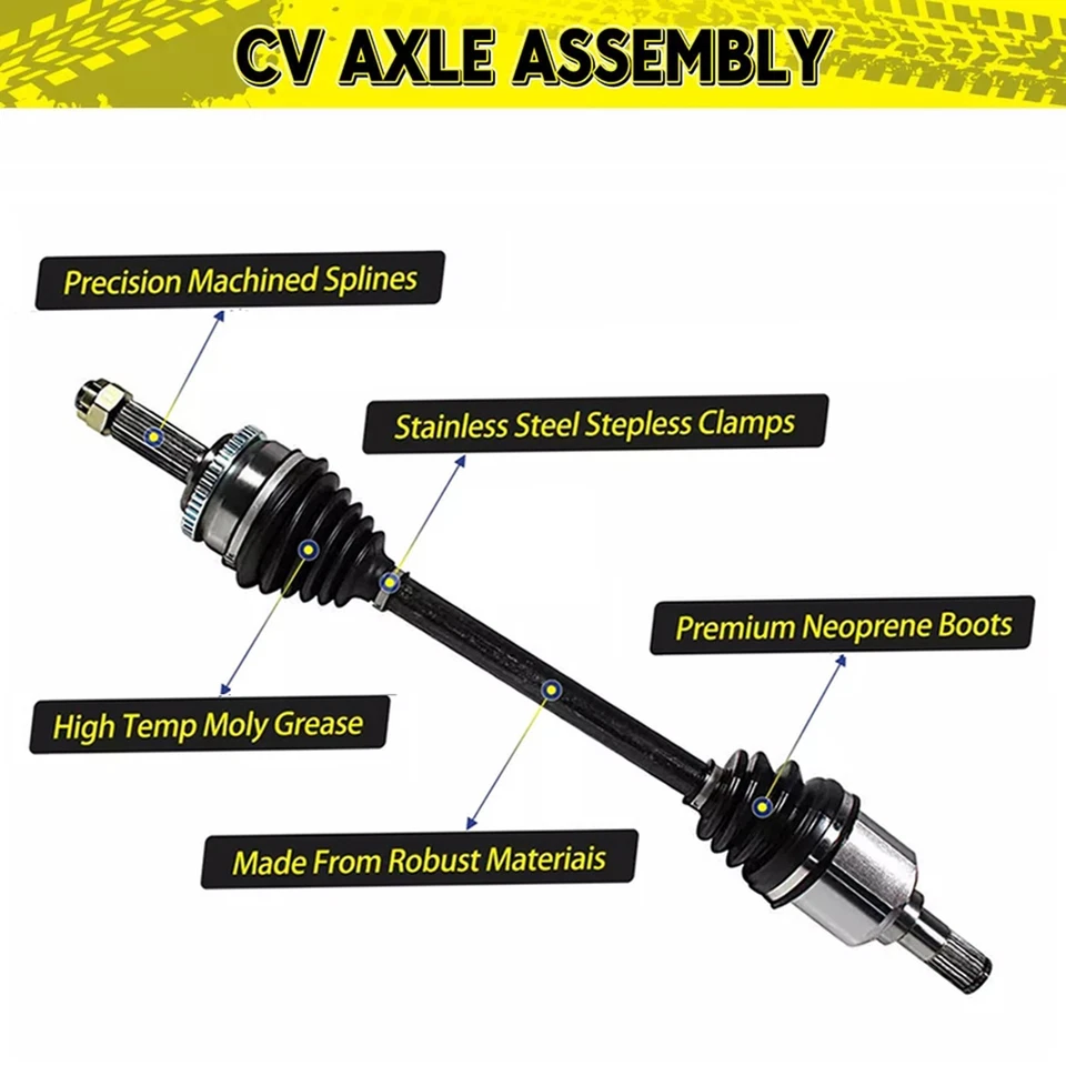 Par de ejes delanteros CV para BMW X5 2000-2003 2004 2005 2006 3,0 L 4,4 L 4,8 L AWD Foto 4 de 4