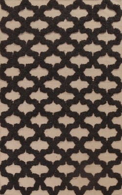 Trellis Moroccan Oriental Area Rug 5x8 Wool Handmade Contemporary All-Over Rug