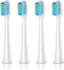 Replacement Heads for Kids Electric Toothbrush DT-KE6 and DT-KE7 - Pack of 4 (Wh