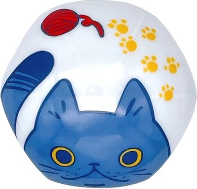 Arita Pottery Arita Ware Drain Cover Umbrella Cat Design Blue with Box