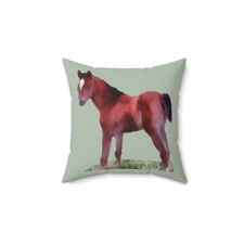 Horse 'Contata' Spun Polyester Throw Pillow