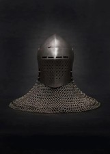 Spoleto Bascinet Helmet: Medieval Combat-Ready SCA Buhurt Armor Christmas Gift