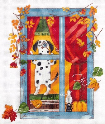 PANNA Gezähltes Kreuzstich-Set, Der Botaniker 20 x 24 cm