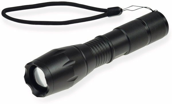 Chilitec Led-Taschenlampe CTL10 Zoom, 10 W, Schwarz, 350 Lm, 136X37 Mm-image