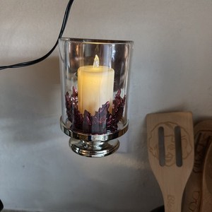 Bath & Body Works Wallflowers Plug Autumn Maple Leaf Glass Candle Pre-owned Bx39