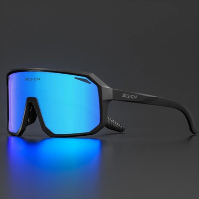 SCVCN Fahrradbrille Sportbrille UV400 Verspiegelt MTB Rennrad Radbrille