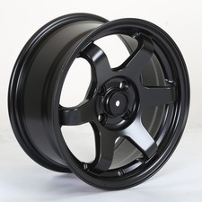 15 Black Wheels Rims For Honda Toyota Civic Miata Mr-2 Corolla Te37 Style 4x100