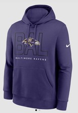 NWT Men’s Nike Baltimore Ravens Busted Play Hoodie 3XL Purple XXXL