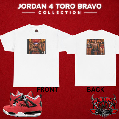 Shirt to Match Air Jordan 4  Toro Bravo    Sneaker Match Tee MALIBOOTAY
