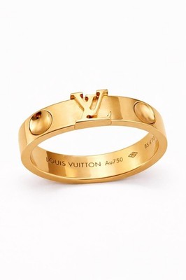 Louis Vuitton ゴールドリング Mサイズ Louis Vuitton Empreinte Large 18k Yellow Gold Ring 5mm wide Ring