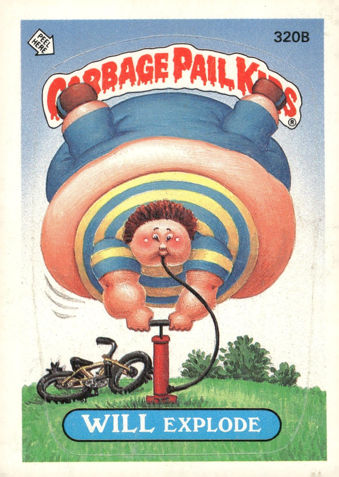 1987 Topps Garbage Pail Kids Series 8 #320b Will Explode