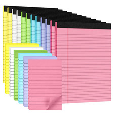 18Pack Note Pads 5X8, Colored Legal Pads 5X8 College Ruled Notepad, Note Paper 5