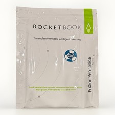 ROCKETBOOK Smart Notebook Spiral Bound Dot Grid Executive Black NEW