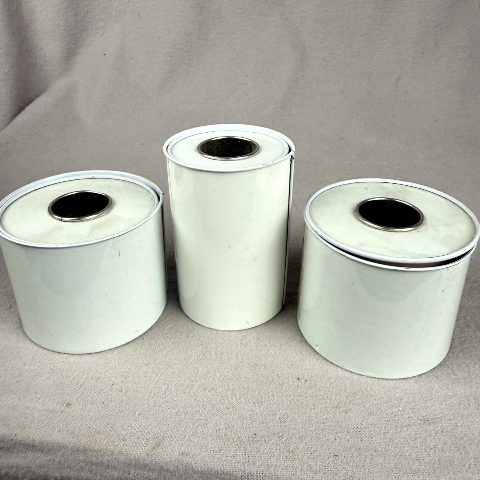 Vtg Military Medical Kits Surgical Adhesive Tape Roll White Cotton Lot of 3