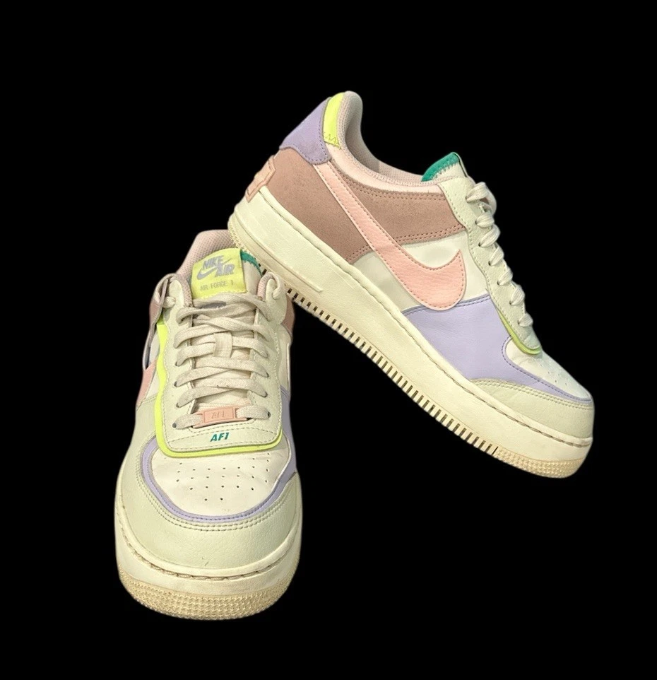 Nuove Nike Air Force 1 Low Shadow Cashmere CI0919 700 donna taglia 10 5