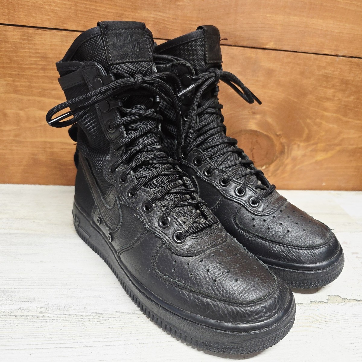 Nike SF Air Force 1 High Shoes Womens 6.5 Triple Black Tactical