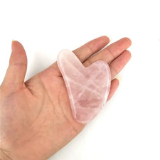 Natural Rose Quartz Jade Roller Gua Sha Set Facial Body Massager Roller Jade Sto