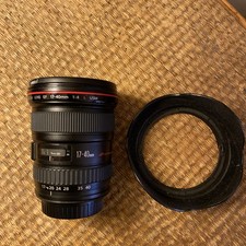 Canon EF 17-40mm F4 L USM Wide Angle Lens with Front & Rear Lens Caps & Hood