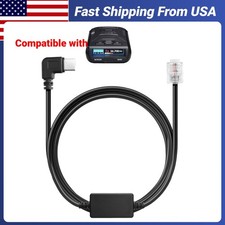 Radar Detector Cable USB-C to RJ11 for Uniden R1 R3 R7 Escort Passport 9500i
