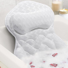 Bath Pillow for Tub,Bathtub Pillow,Bath Pillows for Tub Neck and Back Support,4D