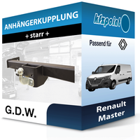 G.D.W. AnhäNgekupplung Starr Passend für Renault Master 11.2012-Jetzt AHK