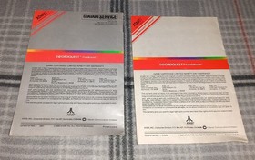 Atari 2600 Swordquest EarthWorld & FireWorld 2 Games Lot. CIB Tested Vintage 